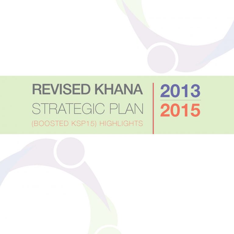 Revised KHANA Strategic Plan